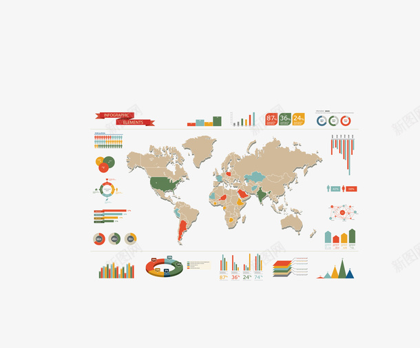 彩色世界地图世界各国矢量图eps免抠素材_88icon https://88icon.com 世界各国 世界地图 世界地图轮廓 彩色世界地图 矢量世界地图 矢量图