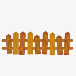 木质篱笆矢量图素材