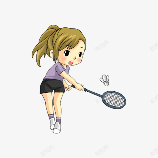 打羽毛球的女人png免抠素材_88icon https://88icon.com 健身 卡通 女人 漂亮的 球拍 羽毛球 羽毛球赛插画 运动 锻炼