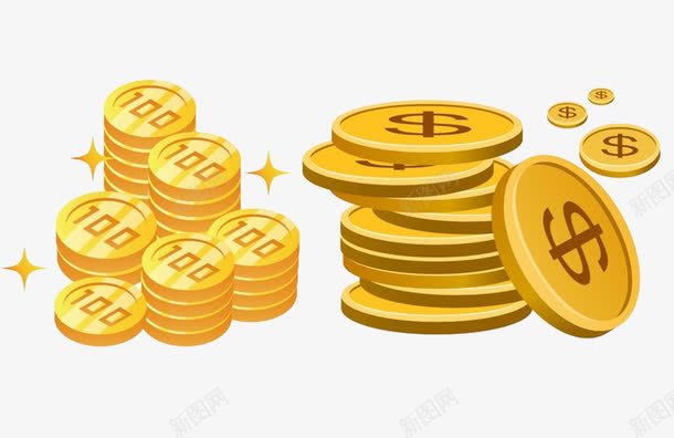 带美元符号100的金币图片【免费下载】-88icon.com
