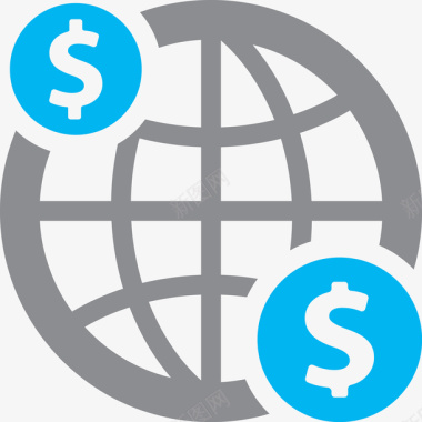财政收入全球汇款标图标图标