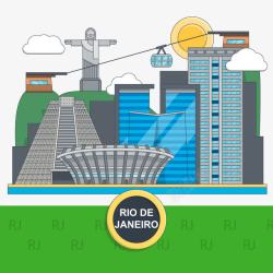 巴西里约奥运会建筑素材