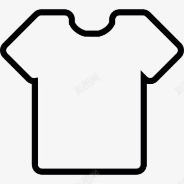 白色通勤衬衫普通的T恤图标图标