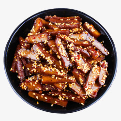 四川特产豆腐干烟熏卤味豆干摄影高清图片