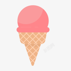 扁平化冰淇淋食物素材