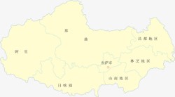 西藏地图素材
