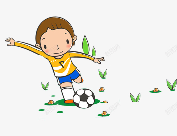 踢球的男孩png免抠素材_88icon https://88icon.com 小男孩 帅气的 插图 操场 足球 运动员