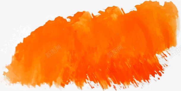 橘色水彩笔刷png免抠素材_88icon https://88icon.com 橘色 橙色 水彩 水彩涂鸦 水彩笔刷 矢量素材