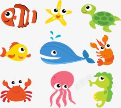 章鱼PNG矢量图卡通海洋动物高清图片