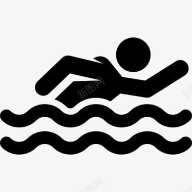 水上运动游泳图标图标