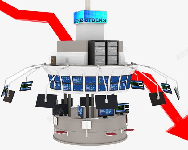 交易证券市场暴跌png免抠素材_88icon https://88icon.com 亏损 亏钱 交易证券市场 暴跌 金融危机