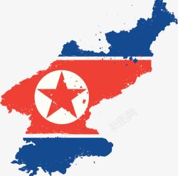 朝鲜半岛地图素材