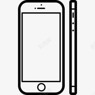 苹果iPhone5S手机的流行模式图标图标