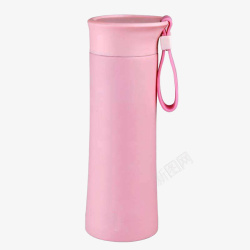 红色吹风筒粉红色直筒保温水杯高清图片