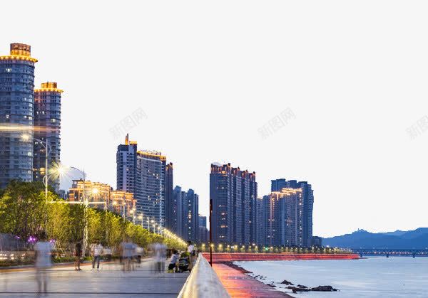 美丽海景房png免抠素材_88icon https://88icon.com 名胜古迹 房子 旅游风景 江景 美景 著名建筑 风景