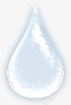 白色水滴透明质感水滴素材