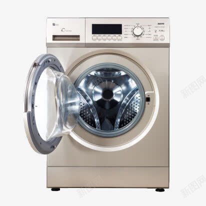 三洋滚筒洗衣机XQG70png免抠素材_88icon https://88icon.com 三洋 产品实物 洗衣机 滚筒 玫瑰金