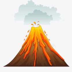 岩浆爆炸正在活动的火山高清图片