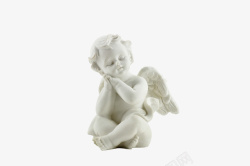 可爱天使光环石膏雕塑小天使高清图片