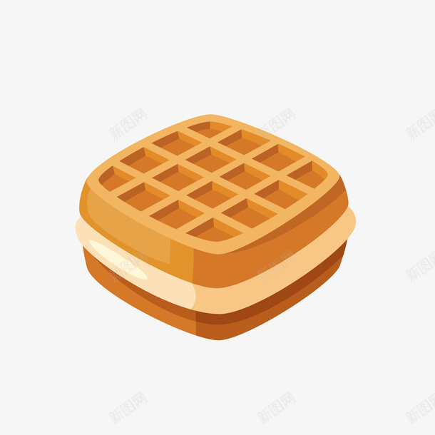 美味夹心华夫饼矢量图eps免抠素材_88icon https://88icon.com waffle 华夫饼 卡通 卡通饼干 矢量图 美味 美味华夫饼 饼干