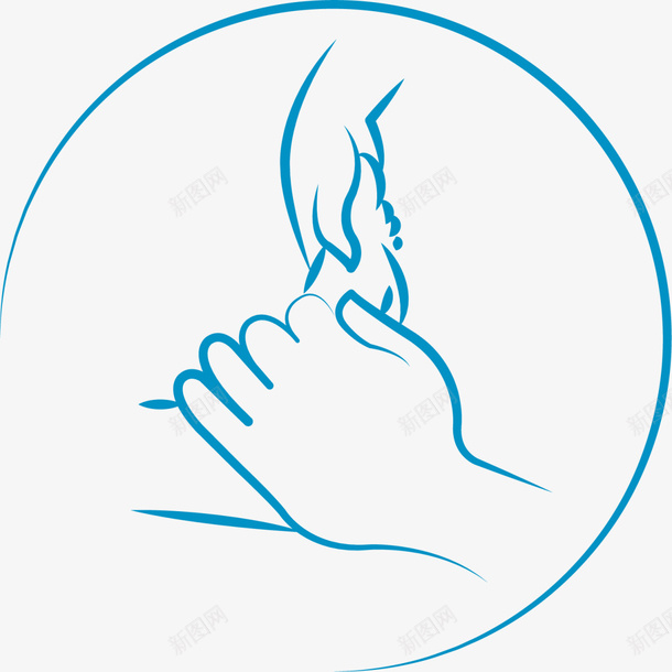 蓝色线条足底按摩png免抠素材_88icon https://88icon.com SPA 护肤 粉嫩足底 美丽 美妆 美容院 足底按摩 足疗