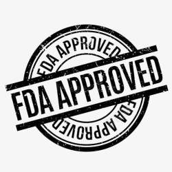 企业食品安全黑色大气企业FDA认证标志图高清图片
