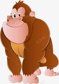 猩猩免扣PNG卡通大猩猩高清图片