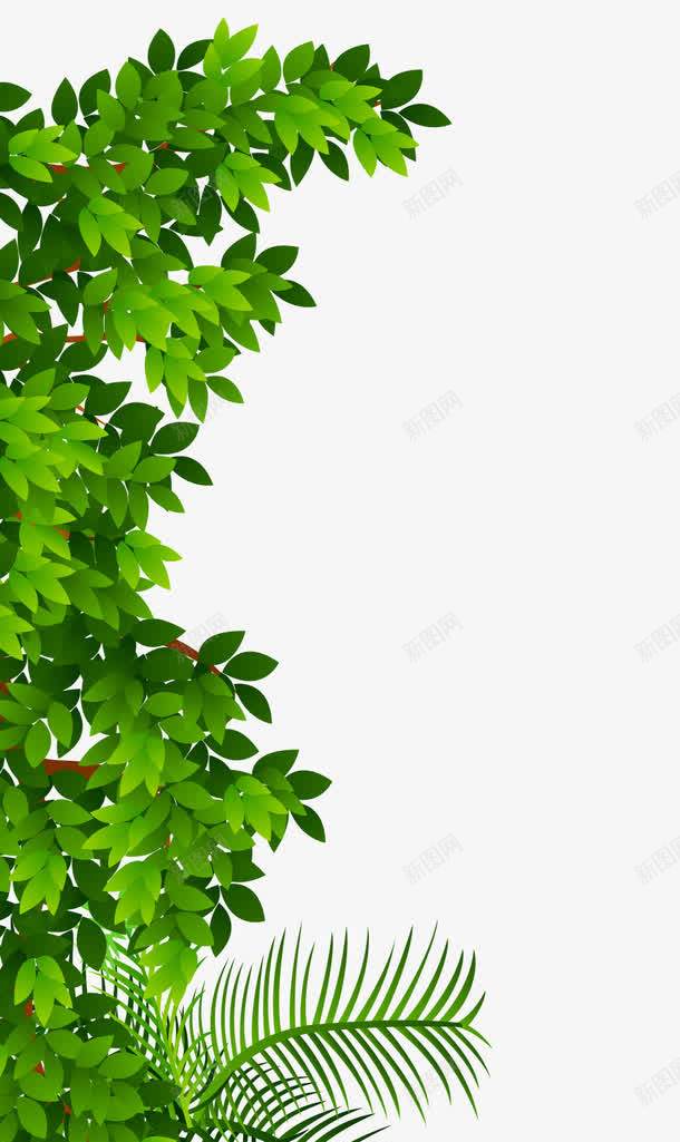 翠绿的树叶绿化手绘植物png免抠素材_88icon https://88icon.com 平面树叶 手绘的树叶 矢量树叶 绿化的植物 翠绿的树叶