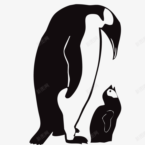 手绘企鹅父子元素png免抠素材_88icon https://88icon.com 企鹅宝宝 企鹅父子 企鹅设计 动物 南极企鹅 可爱的 帝企鹅 幼崽 手绘 生态保护 萌