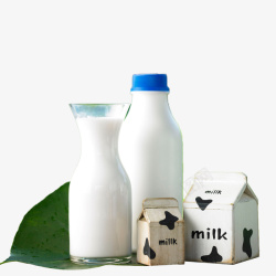 空白包装牛奶饮品海报