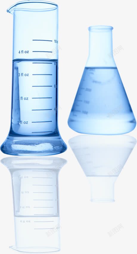 蓝色化学实验试管烧瓶png免抠素材_88icon https://88icon.com 化学 实验 烧瓶 蓝色 试管
