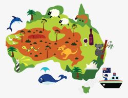 澳洲卡通旅游动图素材