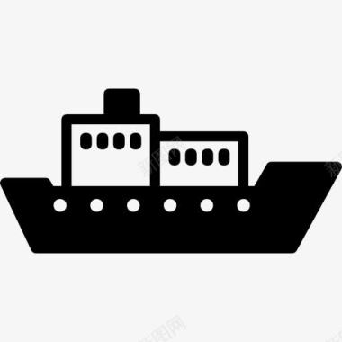 矢量货船货船向右图标图标