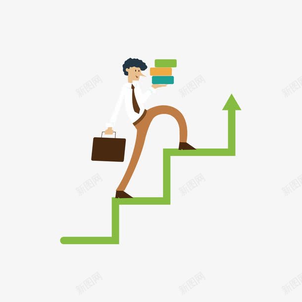 艰难的业绩提升png免抠素材_88icon https://88icon.com 书籍知识 商业 商业海报 手绘金融线条 抽象男子爬楼梯 爬楼梯间 矢量源文件 走楼梯 金融线条统计表