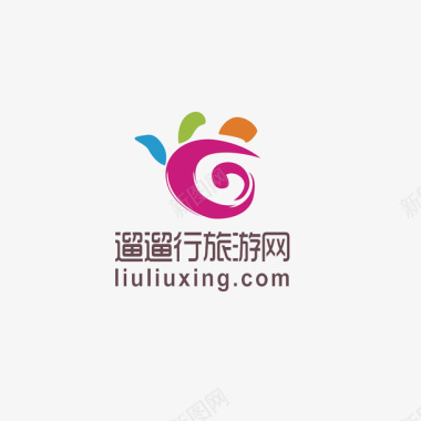 美丽logo设计旅游图标遛遛行旅游图标