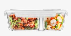 微波加热玻璃盒透明材质餐盒高清图片