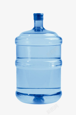 蓝色解渴家庭式大桶一瓶饮料实物素材
