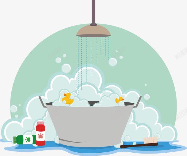 绿色清新洗澡泡沫png免抠素材_88icon https://88icon.com 卡通 泡沫 泡泡浴 洗澡泡沫 清新 绿色