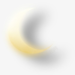 朦胧的月亮弯月弯月月牙高清图片