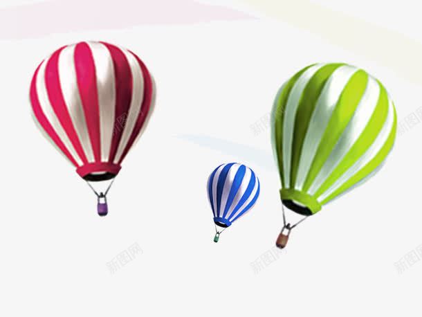 热气球psd免抠素材_88icon https://88icon.com 旅游 气球 氢气球 热气球 空气球 装饰图案 降落伞