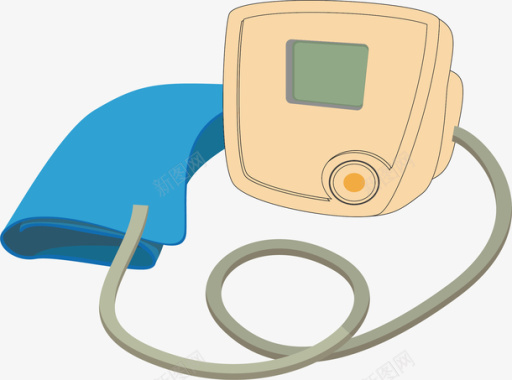 体检血压仪医院小图标矢量图图标