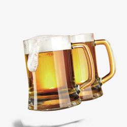 易碎啤酒杯啤酒杯高清图片
