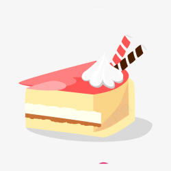 蛋糕店招聘展手绘卡通彩色蛋糕高清图片