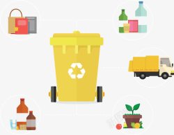 垃圾回收再利用和分类素材