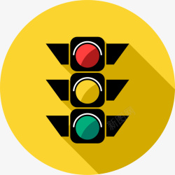 手绘红绿灯交通红绿灯标志高清图片