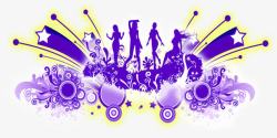 音乐大会紫色背景素材