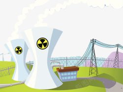 核电站工业污染素材