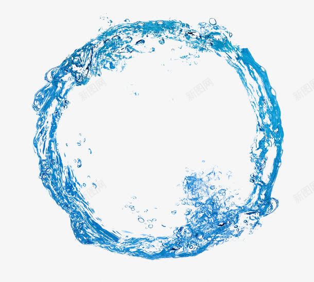 蓝色水花圆png免抠素材_88icon https://88icon.com 水 水旋涡 水流漩涡 水漩涡 水花 漩涡 蓝色 装饰圆 透明