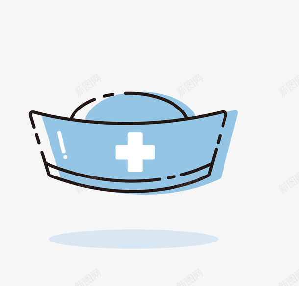蓝色手绘的护士帽子png免抠素材_88icon https://88icon.com 加号 医疗 卡通手绘 手绘帽子 护士帽 护士节插画 蓝色帽子 装饰图