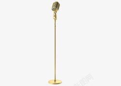 金色的麦克风素材